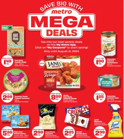 Metro Ontario: Que Pasa Tortilla Chips $1.49 + Mega Deals + More