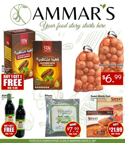 Ammar's Halal Meats Flyer August 15 to 21