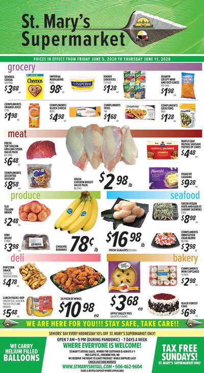 St. Mary's Supermarket Flyer June 5 to 11