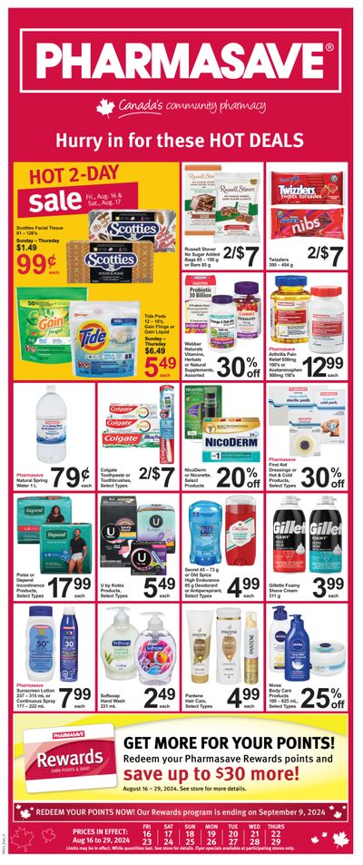 Pharmasave (ON) Flyer August 16 to 29
