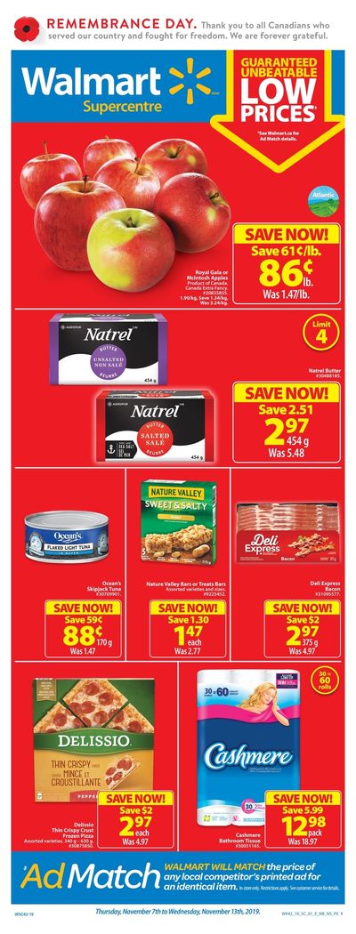 Walmart Supercentre (Atlantic) Flyer November 7 to 13