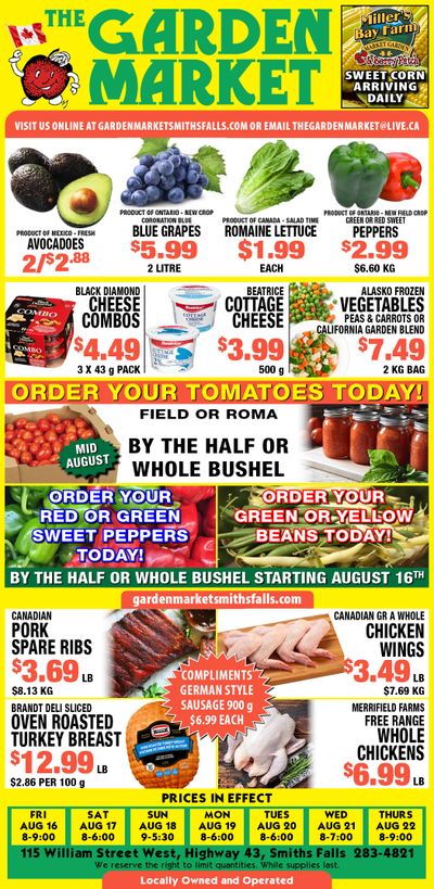 The Garden Market Flyer August 16 to 22