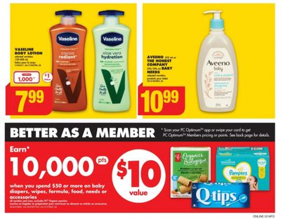 No Frills Ontario: Get 10,000 PC Optimum Points When You Spend $50 or More on Baby Items