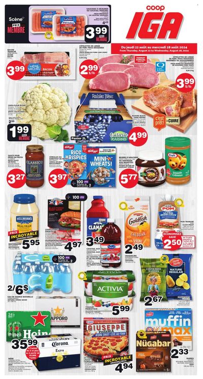 Coop IGA Flyer August 22 to 28