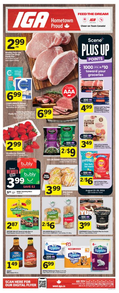 IGA (West) Flyer August 22 to 28
