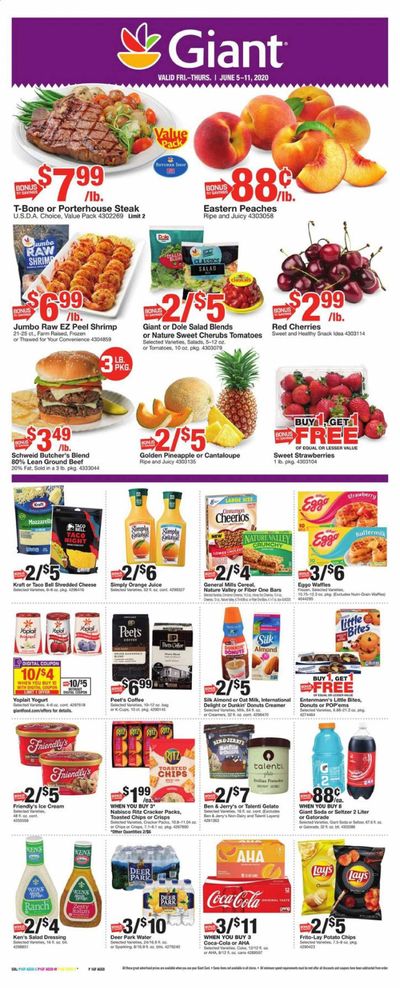 Giant Food Weekly Ad & Flyer June 5 to 11