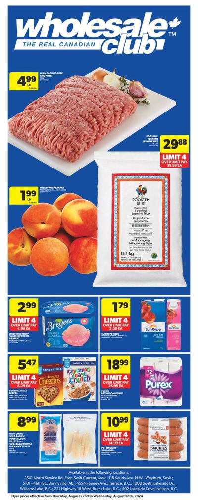 Real Canadian Wholesale Club Flyer August 22 to 28