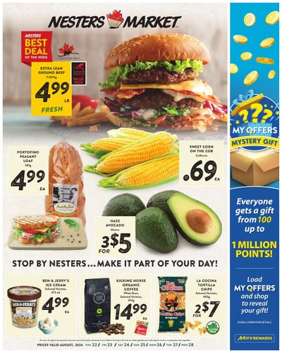 Nesters Market Flyer August 22 to 28