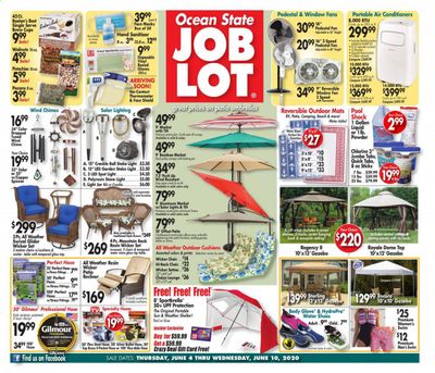 Ocean State Job Lot Weekly Ad & Flyer June 4 to 10