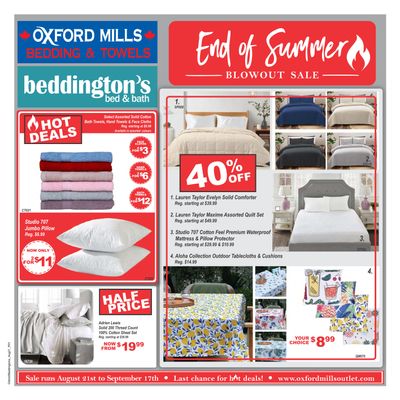 Beddington's Flyer August 21 to September 17