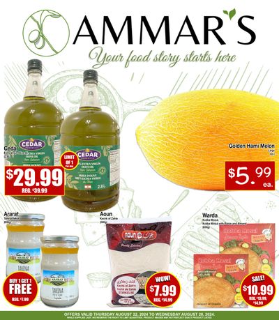 Ammar's Halal Meats Flyer August 22 to 28