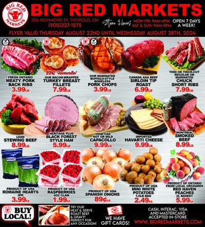 Big Red Markets Flyer August 22 to 28