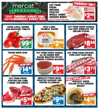 Mercato Fresh Flyer August 22 to 28