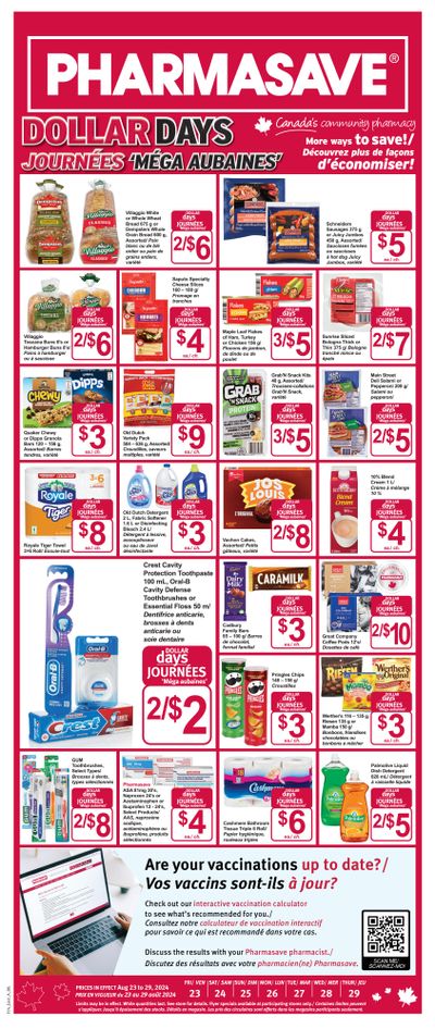 Pharmasave (NB) Flyer August 23 to 29