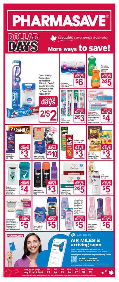 Pharmasave (ON) Flyer August 23 to 29 Pharmasave (ON) Flyer August 23 to 29