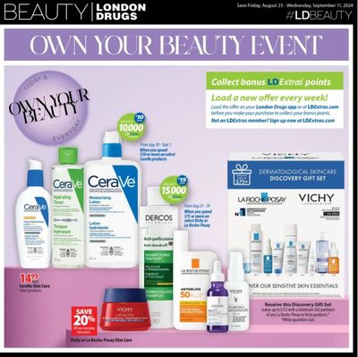 London Drugs Beauty Event Flyer August 23 to September 11