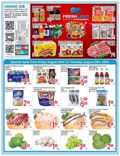 FreshLand Supermarket Flyer August 23 to 29