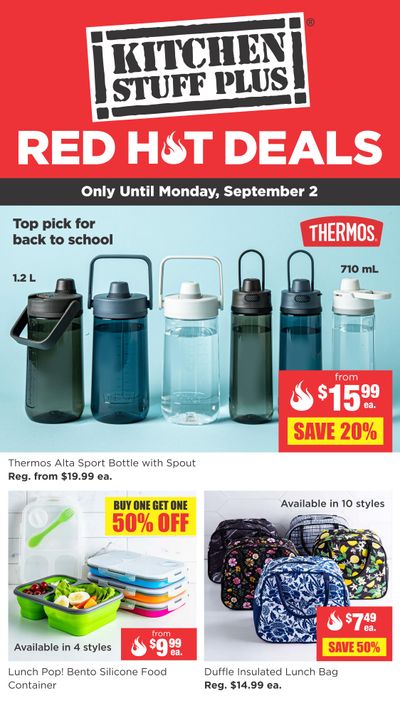 Kitchen Stuff Plus Red Hot Deals Flyer August 26 to September 2