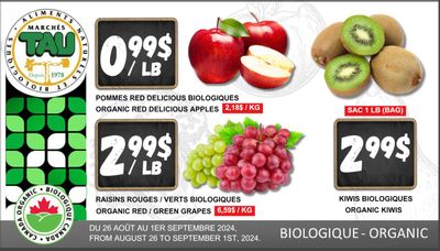 Marches Tau Produce Flyer August 26 to September 1