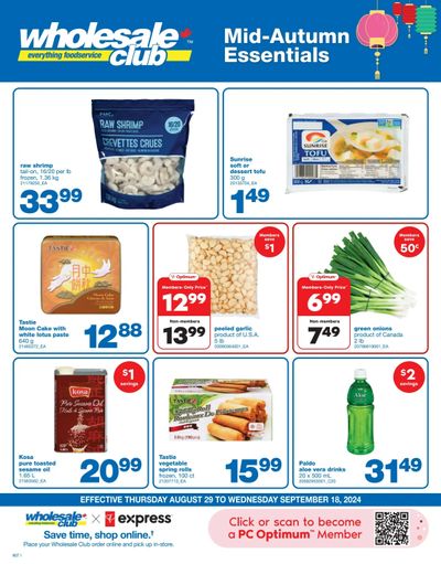 Wholesale Club (West) Flyer August 29 to September 18