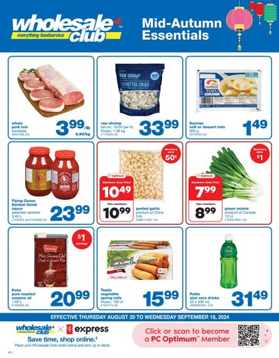 Wholesale Club (ON) Flyer August 29 to September 18
