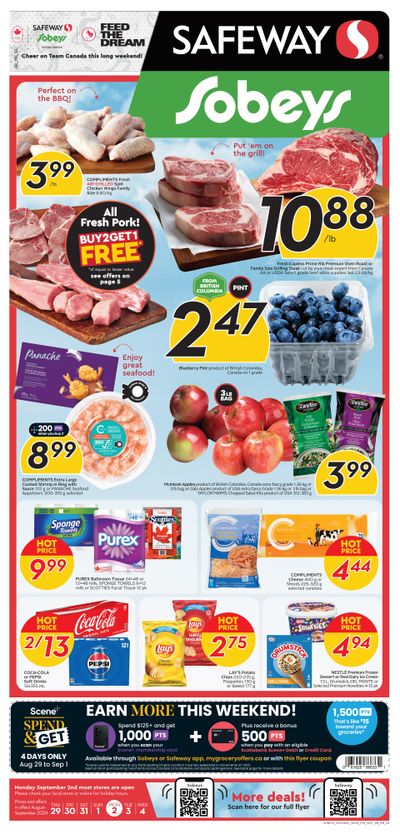 Sobeys/Safeway (AB, SK & MB) Flyer August 29 to September 4