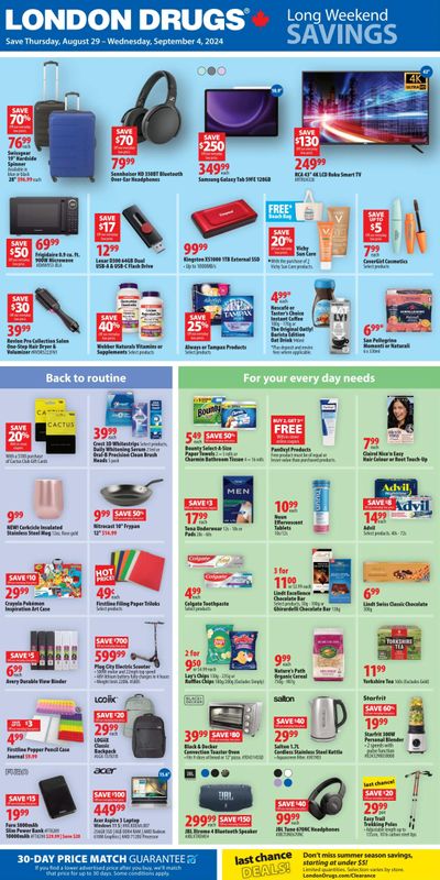 London Drugs Weekly Flyer August 29 to September 4