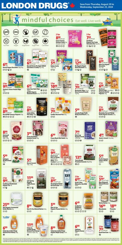 London Drugs Mindful Choices Flyer August 29 to September 25