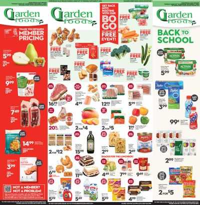 Garden Foods Flyer August 29 to September 4