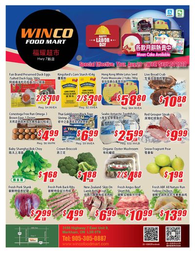 WinCo Food Mart (HWY 7) Flyer August 29 to September 4