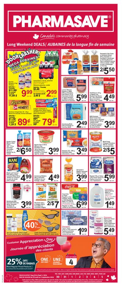 Pharmasave (NB) Flyer August 30 to September 5
