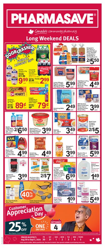 Pharmasave (Atlantic) Flyer August 30 to September 5