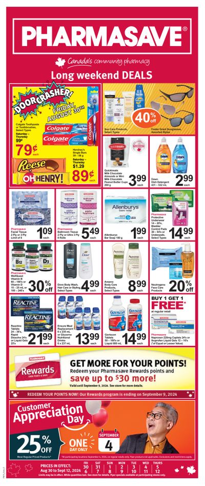 Pharmasave (ON) Flyer August 30 to September 12