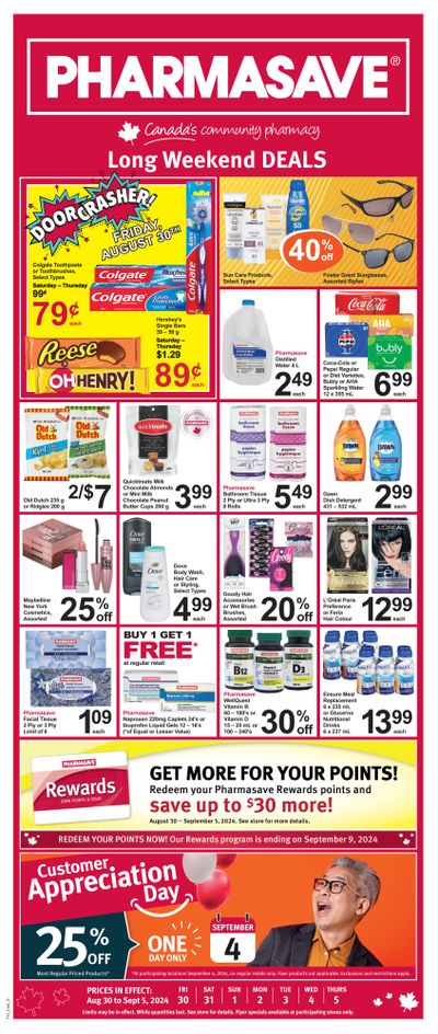 Pharmasave (ON) Flyer August 30 to September 5