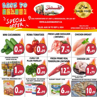 Al-Quds Supermarket Flyer August 30 to September 5