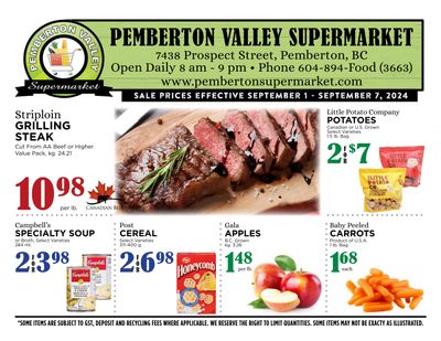 Pemberton Valley Supermarket Flyer September 1 to 7