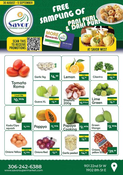 Savor Supermarket Flyer August 30 to September 5 Savor Supermarket Flyer August 30 to September 5