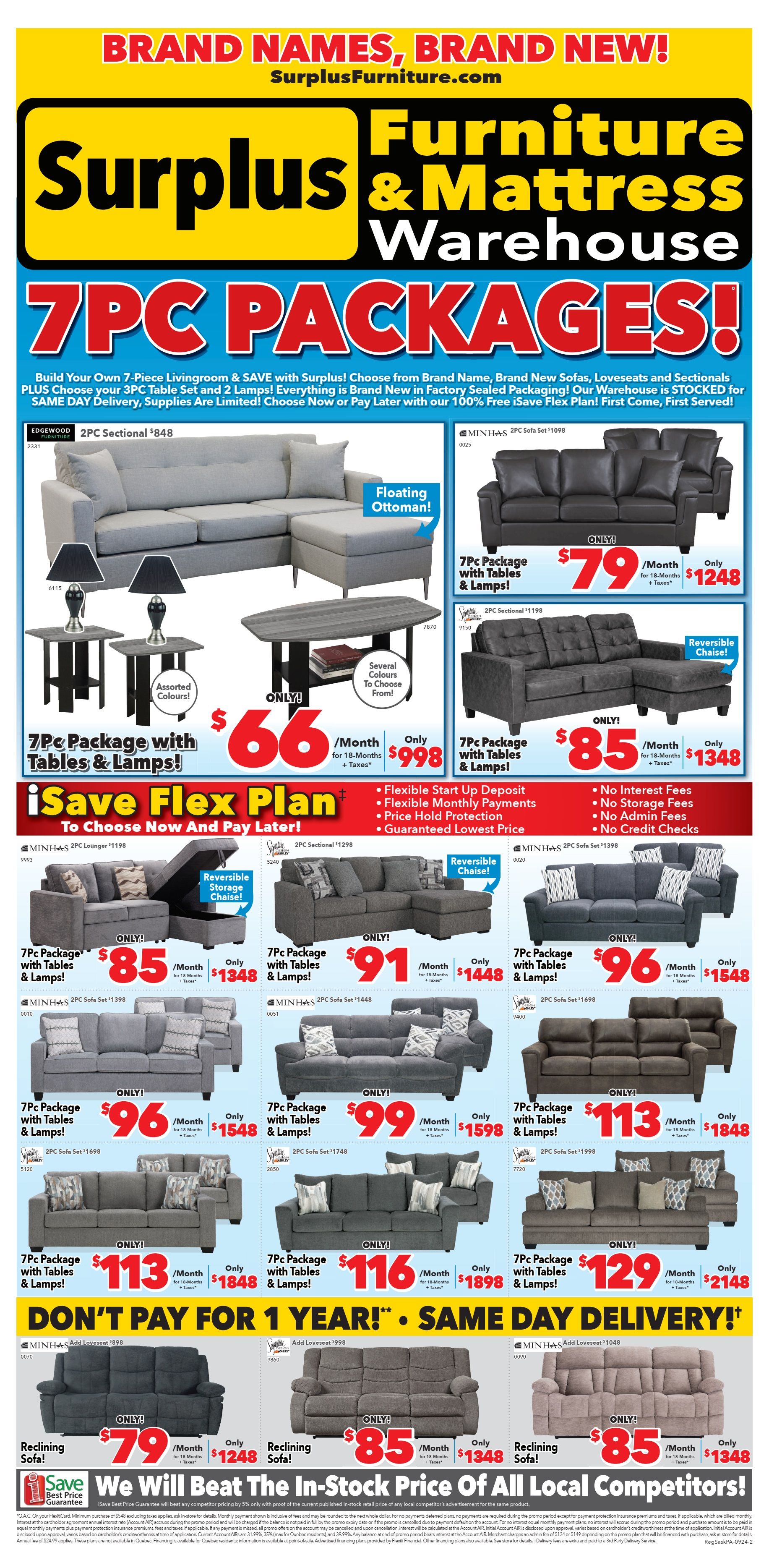 Surplus Furniture & Mattress Warehouse (Regina, Saskatoon, Prince