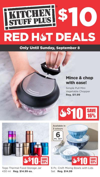 Kitchen Stuff Plus Red Hot Deals Flyer September 3 to 8