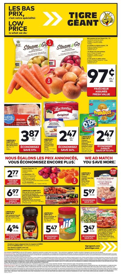 Tigre Géant Flyer September 4 to 10