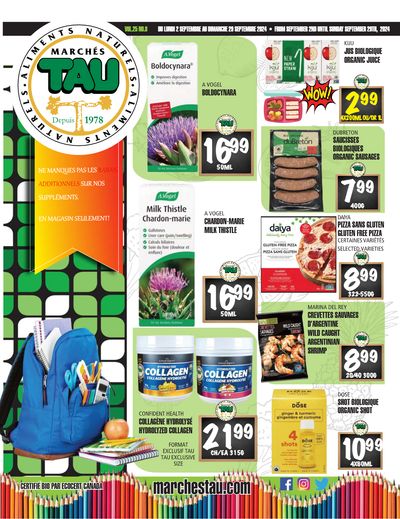 Marches Tau Flyer September 2 to 29