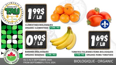 Marches Tau Produce Flyer September 2 to 8