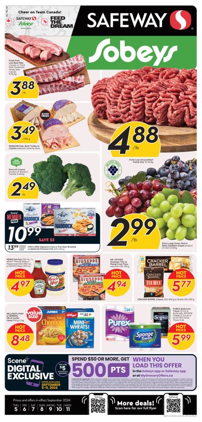 Sobeys/Safeway (AB, SK & MB) Flyer September 5 to 11