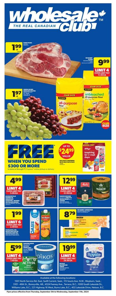 Real Canadian Wholesale Club Flyer September 5 to 11