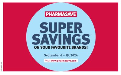 Pharmasave (ON) Flyer September 6 to 19