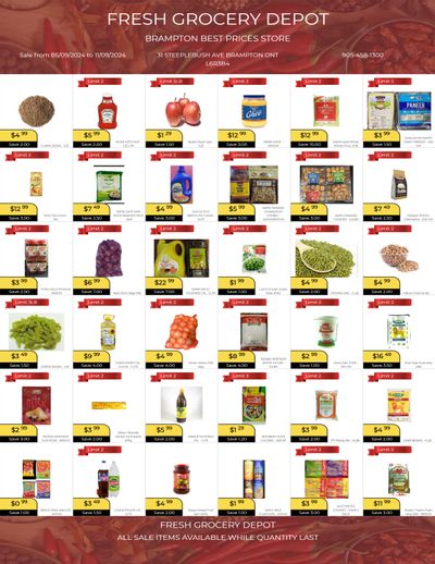 Fresh Grocery Depot Flyer September 5 to 11