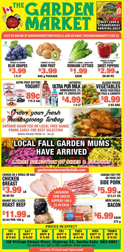 The Garden Market Flyer September 6 to 12