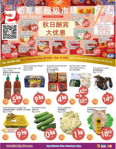 Fresh Palace Supermarket Flyer September 6 to 12