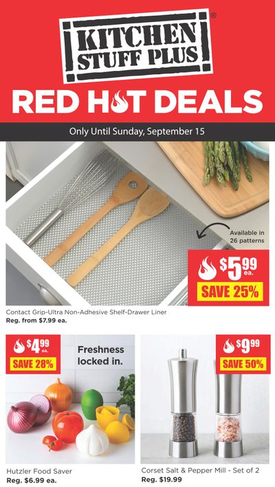 Kitchen Stuff Plus Red Hot Deals Flyer September 9 to 15