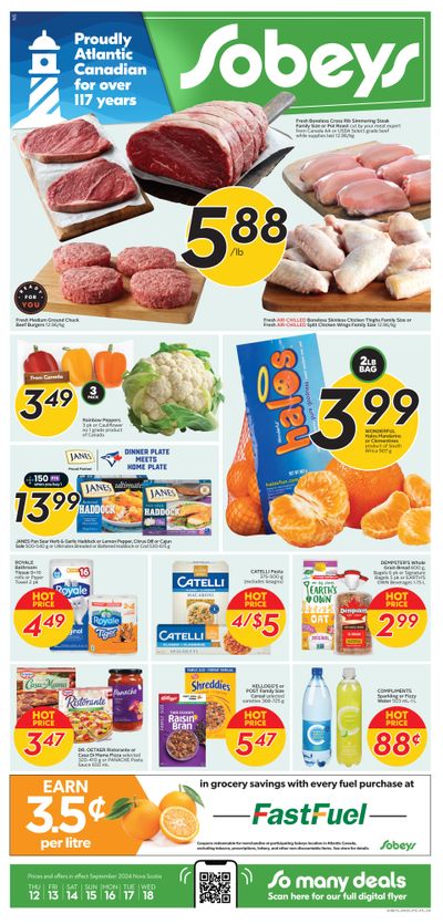 Sobeys (Atlantic) Flyer September 12 to 18